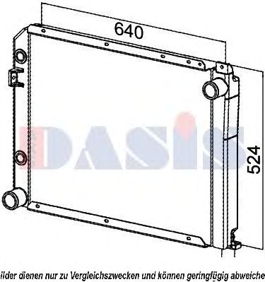AKS DASIS 130039n -  Радиатор, охлаждение двигателя